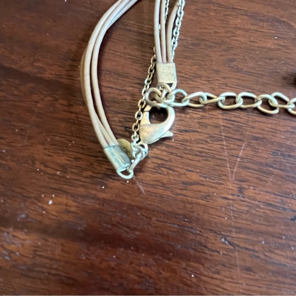 Lot of 5 Necklaces Faux Turquoise Leather Iris Apfel Style - Picture 3 of 11